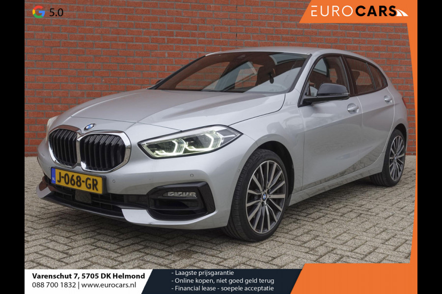 BMW 1-serie 118i High Executive Navigatie Carplay Camera Parkeersensoren Adaptive Cruise Control Head-Up Display Virtual Cockpit Inductielader Ledverlichting 18" velgen Climate Control