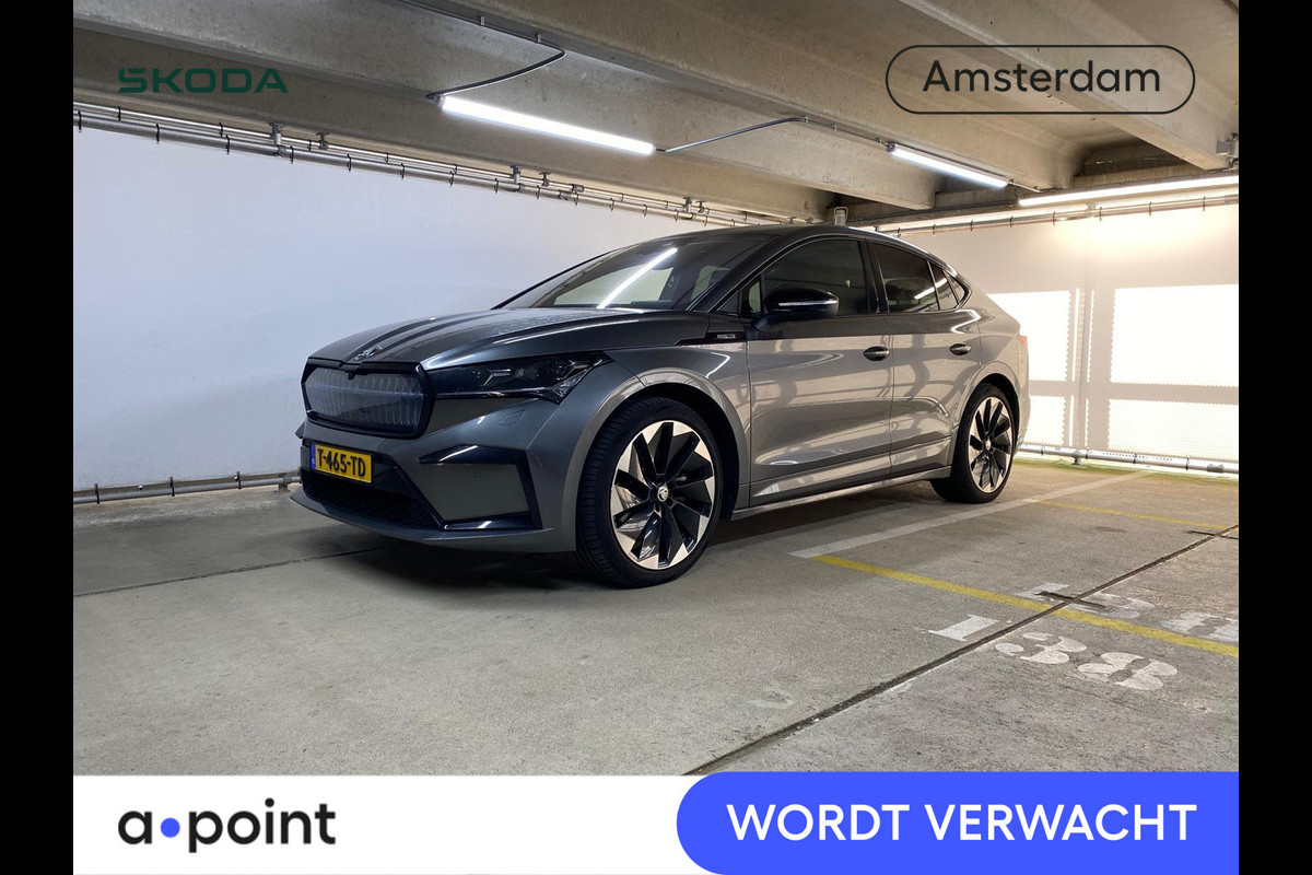 Škoda ENYAQ Coupé iV 80 Sportline 204 pk | Navigatie | Panoramadak | Parkeersensoren | Achteruitrijcamera | Adaptieve cruise control | Stoelverwarming v/a |