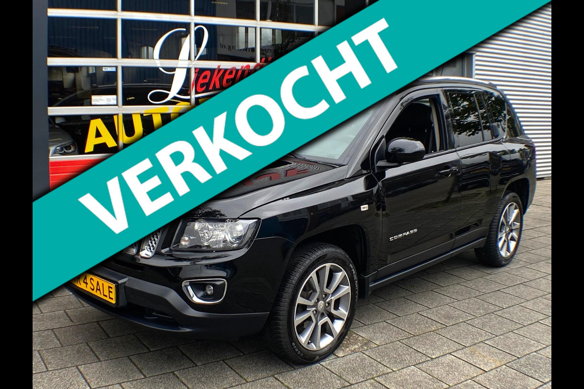 Jeep Compass 2.4 Limited 4WD - AUTOMAAT I Navigatie I Leer I Airco I Sport velgen I Achteruitrij Camera I Trekhaak I Dealer onderh