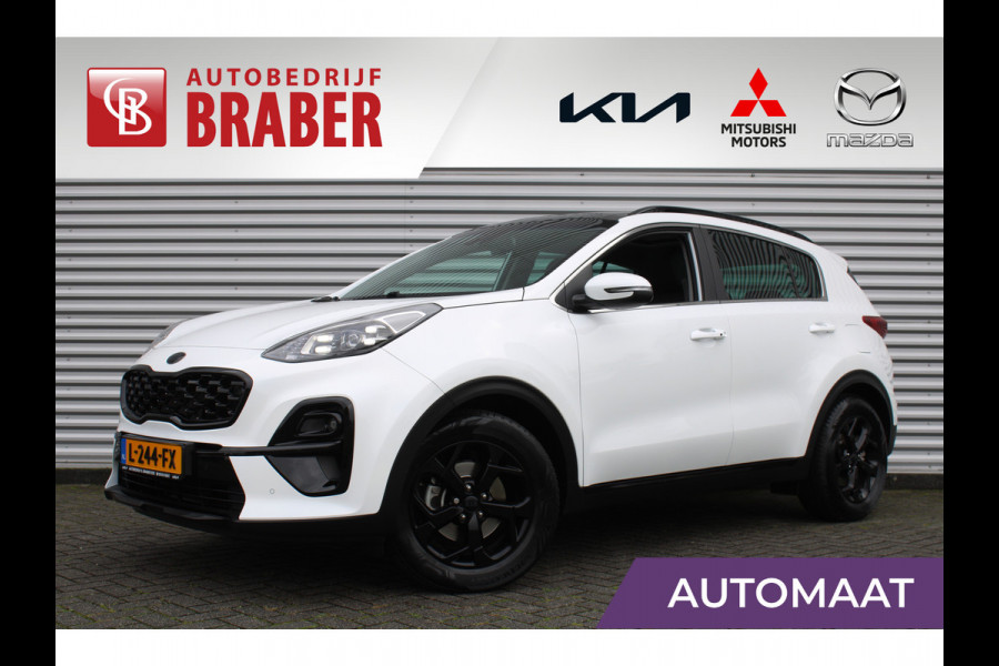 Kia Sportage 1.6 T-GDI Black Edition | Automaat | Navi | Airco | Cruise | Camera | 17" LM | Trekhaak | Panoramadak |