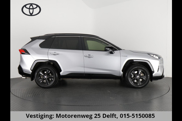 Toyota RAV4 2.5 HYBRID AWD DYNAMIC SILVERLINE BI-TONE CARPLAY NAVI.PDC.1650 KG TREKGEWICHT. GARANTIE TOT 2030!