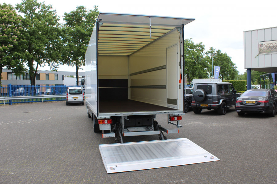 Mercedes-Benz Atego 1224Lnr Bakwagen met Laadklep en Zijdeur, Gesloten bakwagen 728x248x240, 1500 kg laadklep met 180 cm Plateau, Zijdeur