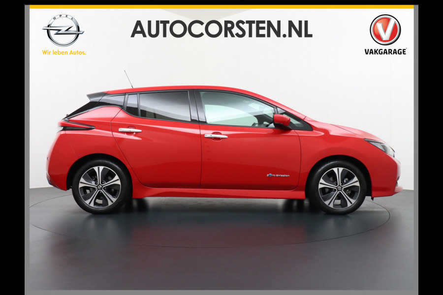 Nissan Leaf €10.395,- Na Subsidie 40 kWh Navi Top-View 360-Camera Adapt.Cruise-ControlAndroid Auto Apple Carplay Keyless Ecc Bluetooth DAB L Verwarmd Lederen Stuur Isofix N-Connecta €2.000,- Subsidie mogelijk