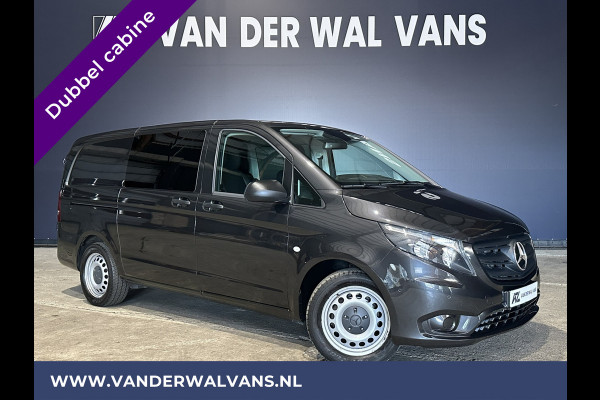 Mercedes-Benz Vito 116 CDI 164pk 9G-Tronic Automaat L2H1 Dubbele cabine Euro6 Airco | Leder | Navigatie Apple Carplay, Android Auto, Camera, Cruisecontrol, Parkeersensoren, 5-Zits