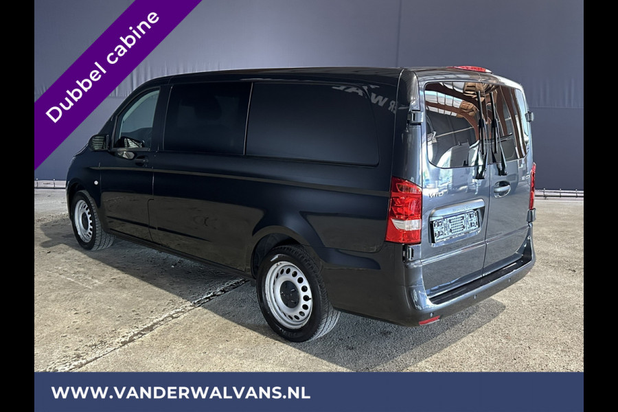 Mercedes-Benz Vito 116 CDI 164pk 9G-Tronic Automaat L2H1 Dubbele cabine Euro6 Airco | Leder | Navigatie Apple Carplay, Android Auto, Camera, Cruisecontrol, Parkeersensoren, 5-Zits