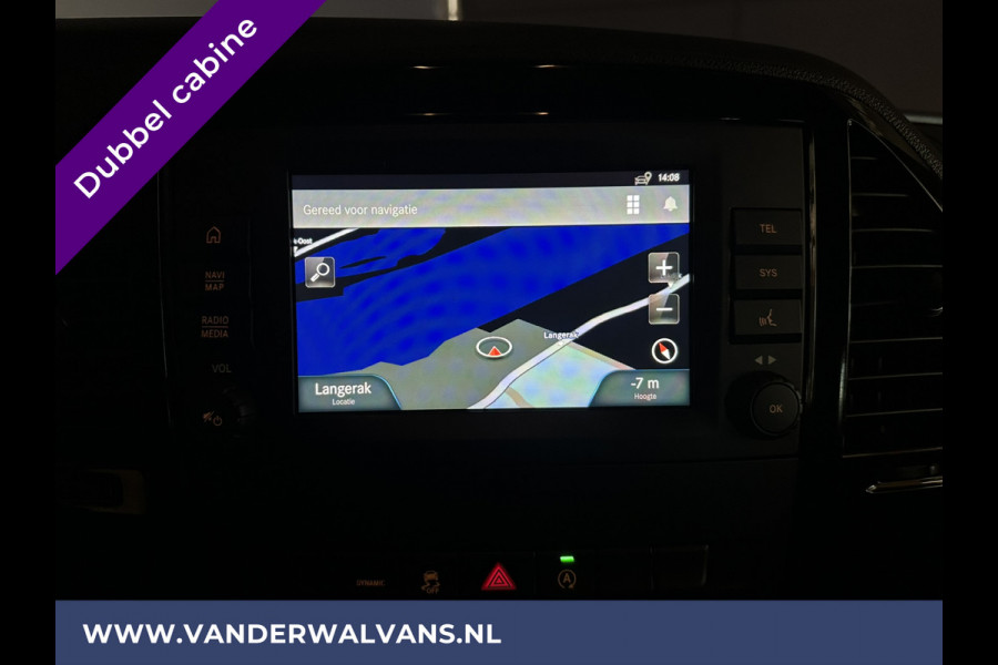 Mercedes-Benz Vito 116 CDI 164pk 9G-Tronic Automaat L2H1 Dubbele cabine Euro6 Airco | Leder | Navigatie Apple Carplay, Android Auto, Camera, Cruisecontrol, Parkeersensoren, 5-Zits