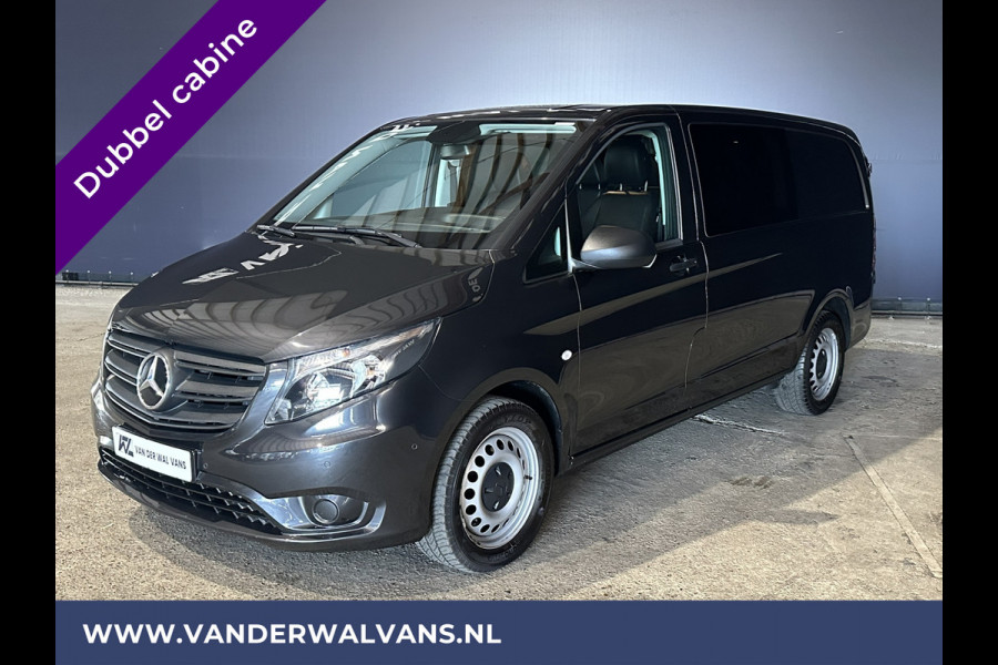 Mercedes-Benz Vito 116 CDI 164pk 9G-Tronic Automaat L2H1 Dubbele cabine Euro6 Airco | Leder | Navigatie Apple Carplay, Android Auto, Camera, Cruisecontrol, Parkeersensoren, 5-Zits