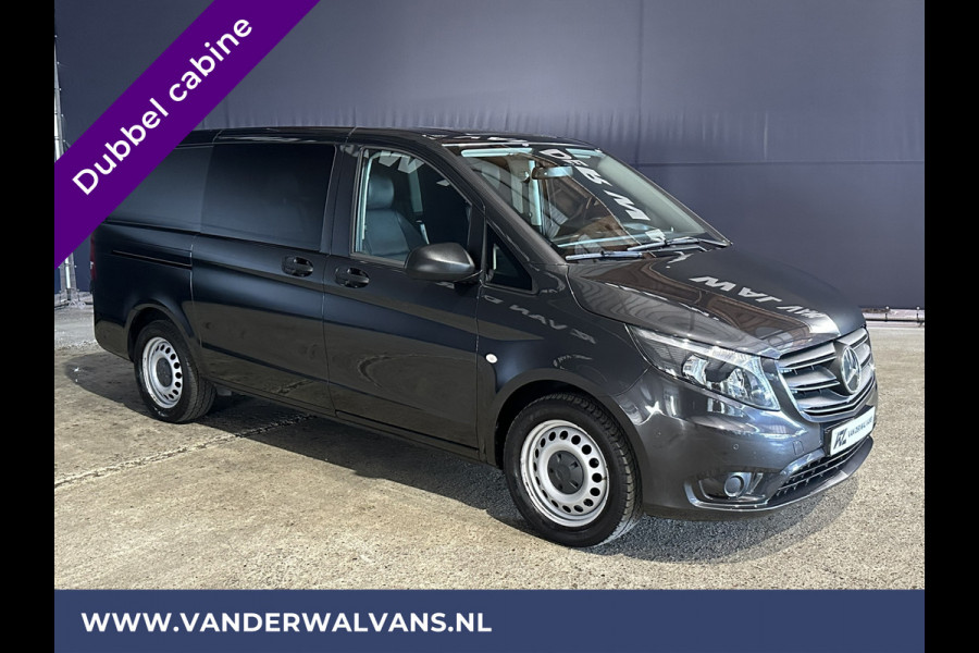 Mercedes-Benz Vito 116 CDI 164pk 9G-Tronic Automaat L2H1 Dubbele cabine Euro6 Airco | Leder | Navigatie Apple Carplay, Android Auto, Camera, Cruisecontrol, Parkeersensoren, 5-Zits