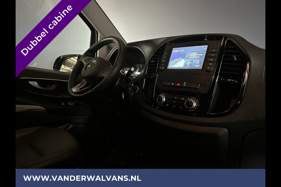 Mercedes-Benz Vito 116 CDI 164pk 9G-Tronic Automaat L2H1 Dubbele cabine Euro6 Airco | Leder | Navigatie Apple Carplay, Android Auto, Camera, Cruisecontrol, Parkeersensoren, 5-Zits