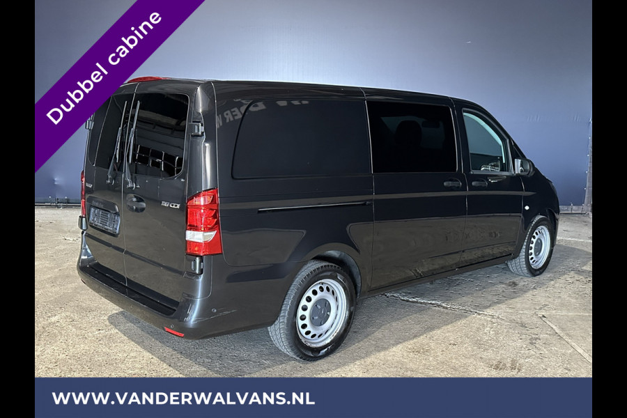 Mercedes-Benz Vito 116 CDI 164pk 9G-Tronic Automaat L2H1 Dubbele cabine Euro6 Airco | Leder | Navigatie Apple Carplay, Android Auto, Camera, Cruisecontrol, Parkeersensoren, 5-Zits