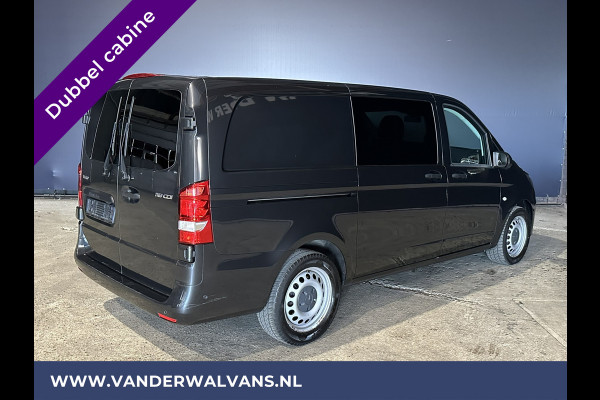 Mercedes-Benz Vito 116 CDI 164pk 9G-Tronic Automaat L2H1 Dubbele cabine Euro6 Airco | Leder | Navigatie Apple Carplay, Android Auto, Camera, Cruisecontrol, Parkeersensoren, 5-Zits