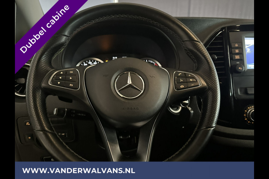 Mercedes-Benz Vito 116 CDI 164pk 9G-Tronic Automaat L2H1 Dubbele cabine Euro6 Airco | Leder | Navigatie Apple Carplay, Android Auto, Camera, Cruisecontrol, Parkeersensoren, 5-Zits