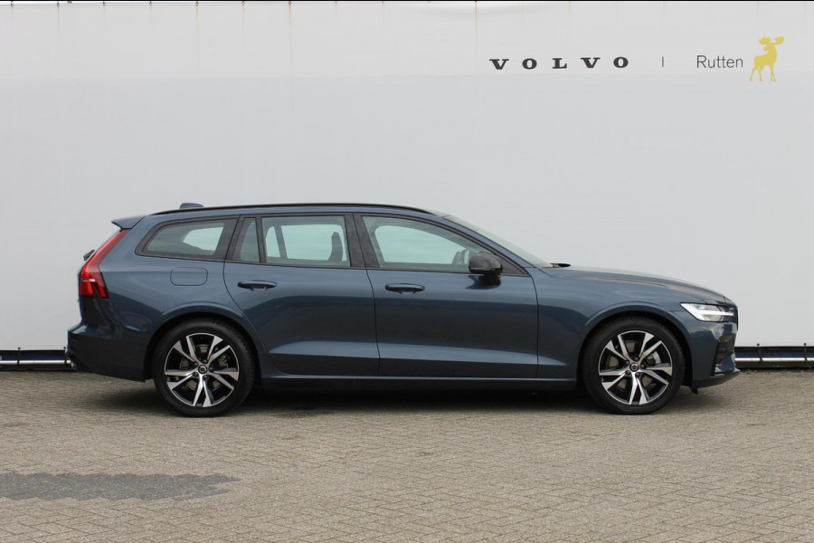 Volvo V60 B4 197pk automaat Plus Dark / Dode hoekherkenning (BLIS) / Adaptive cruise control / Google infotainment incl navigatie / Semi elektrische wegklapbare trekhaak /