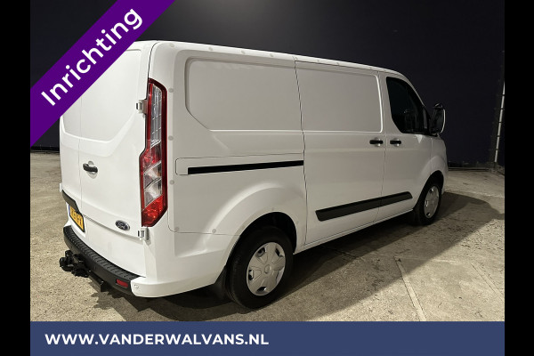 Ford Transit Custom 2.0 TDCI L1H1 inrichting Euro6 Airco | Omvormer | Camera | 2500kg Trekhaak cruisecontrol, android auto, parkeersensoren, bijrijdersbank, verwarmde voorruit