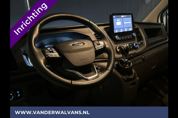 Ford Transit Custom 2.0 TDCI L1H1 inrichting Euro6 Airco | Omvormer | Camera | 2500kg Trekhaak cruisecontrol, android auto, parkeersensoren, bijrijdersbank, verwarmde voorruit