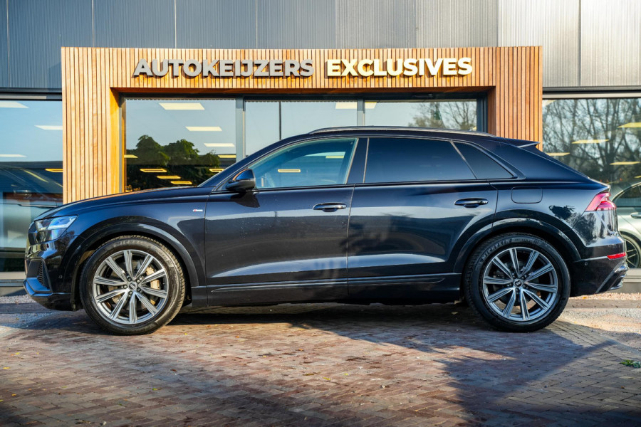 Audi Q8 55 TFSI e quattro Pro Line S S line Panoramadak Adapt. Cruise 360cam Stoelvent. Memory 21”LM