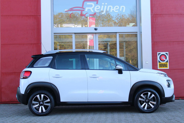 Citroën C3 Aircross 1.2 110PK AUTOMAAT SHINE | NAVIGATIE | APPLE CARPLAY/ANDROID AUTO | DAB+ RADIO | CRUISE CONTROL | LICHTMETALEN VELGEN | PARKEER SENSOREN VOOR EN ACHTER | ALL SEASON BANDEN | ZONNESCHERMEN ACHTER | CLIMATE CONTROL |