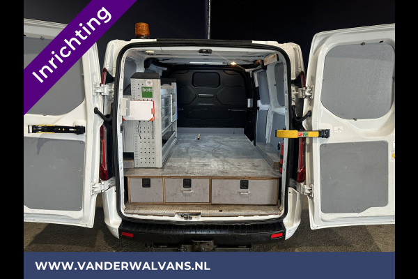 Ford Transit Custom 2.0 TDCI L1H1 inrichting Euro6 Airco | Omvormer | Camera | 2500kg Trekhaak cruisecontrol, parkeersensoren, bijrijdersbank, verwarmde voorruit