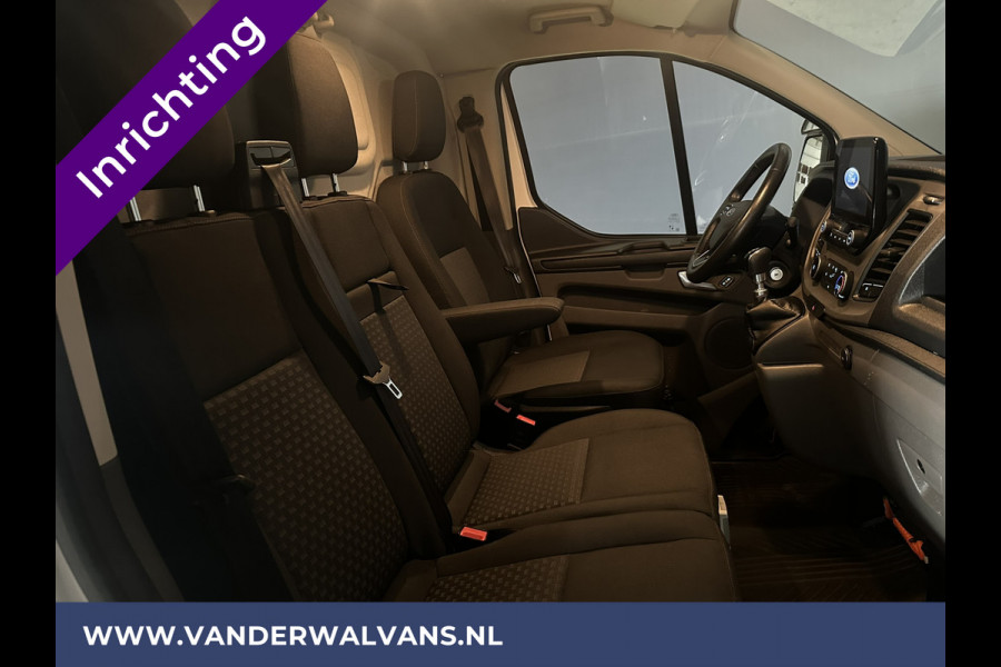 Ford Transit Custom 2.0 TDCI L1H1 inrichting Euro6 Airco | Omvormer | Camera | 2500kg Trekhaak cruisecontrol, parkeersensoren, bijrijdersbank, verwarmde voorruit