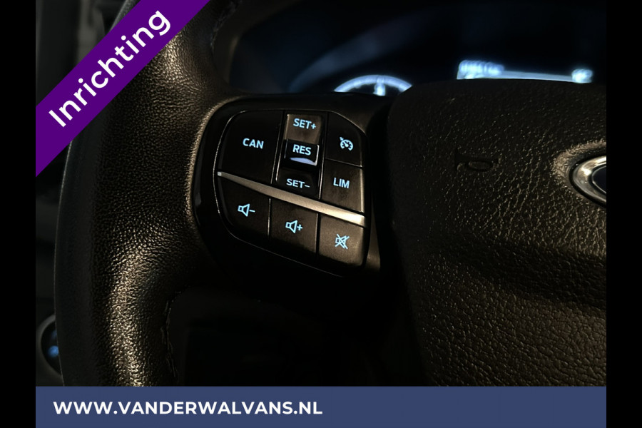 Ford Transit Custom 2.0 TDCI L1H1 inrichting Euro6 Airco | Omvormer | Camera | 2500kg Trekhaak cruisecontrol, parkeersensoren, bijrijdersbank, verwarmde voorruit