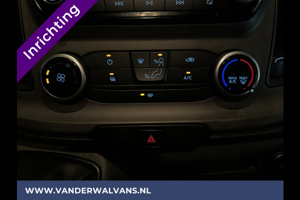 Ford Transit Custom 2.0 TDCI L1H1 inrichting Euro6 Airco | Omvormer | Camera | 2500kg Trekhaak cruisecontrol, parkeersensoren, bijrijdersbank, verwarmde voorruit