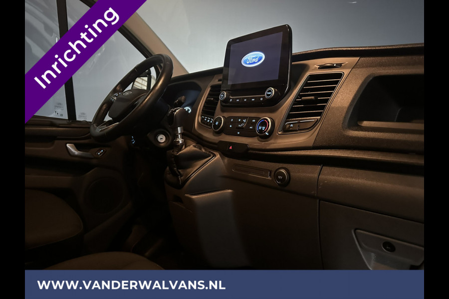 Ford Transit Custom 2.0 TDCI L1H1 inrichting Euro6 Airco | Omvormer | Camera | 2500kg Trekhaak cruisecontrol, parkeersensoren, bijrijdersbank, verwarmde voorruit