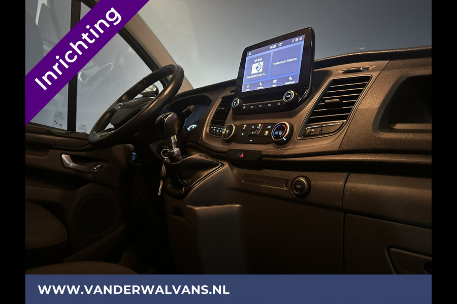 Ford Transit Custom 2.0 TDCI L1H1 inrichting Euro6 Airco | Omvormer | Camera | 2500kg Trekhaak cruisecontrol, parkeersensoren, bijrijdersbank, verwarmde voorruit