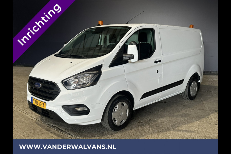 Ford Transit Custom 2.0 TDCI L1H1 inrichting Euro6 Airco | Omvormer | Camera | 2500kg Trekhaak cruisecontrol, parkeersensoren, bijrijdersbank, verwarmde voorruit