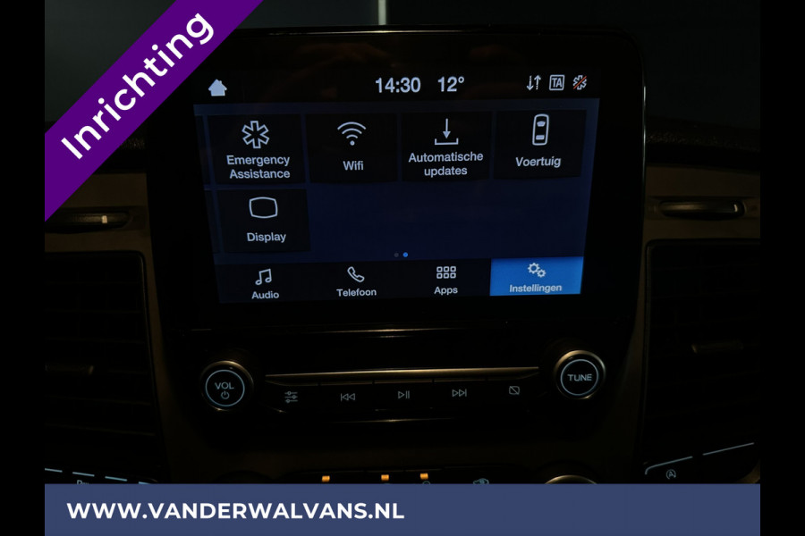 Ford Transit Custom 2.0 TDCI L1H1 inrichting Euro6 Airco | Omvormer | Camera | 2500kg Trekhaak cruisecontrol, parkeersensoren, bijrijdersbank, verwarmde voorruit