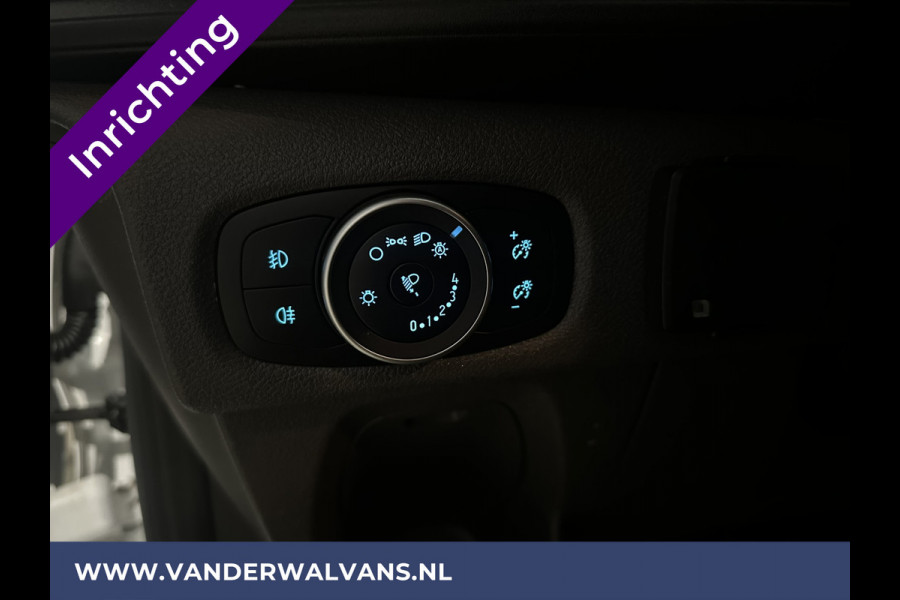 Ford Transit Custom 2.0 TDCI L1H1 inrichting Euro6 Airco | Omvormer | Camera | 2500kg Trekhaak cruisecontrol, parkeersensoren, bijrijdersbank, verwarmde voorruit