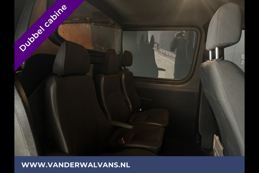 Mercedes-Benz Sprinter 316 CDI 164pk Automaat L2H1 Dubbele cabine Euro6 Airco | XXL Multimediascherm | 5-Zits | Cruisecontrol, camera, navigatie, trekhaak, imperiaal, chauffeursstoel, trap,