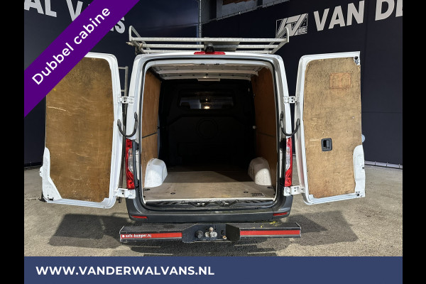 Mercedes-Benz Sprinter 316 CDI 164pk Automaat L2H1 Dubbele cabine Euro6 Airco | XXL Multimediascherm | 5-Zits | Cruisecontrol, camera, navigatie, trekhaak, imperiaal, chauffeursstoel, trap,