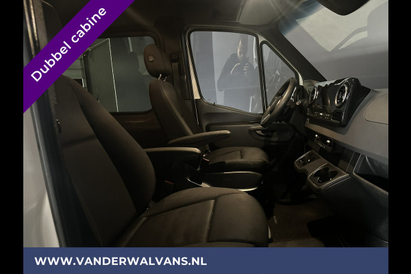 Mercedes-Benz Sprinter 316 CDI 164pk Automaat L2H1 Dubbele cabine Euro6 Airco | XXL Multimediascherm | 5-Zits | Cruisecontrol, camera, navigatie, trekhaak, imperiaal, chauffeursstoel, trap,