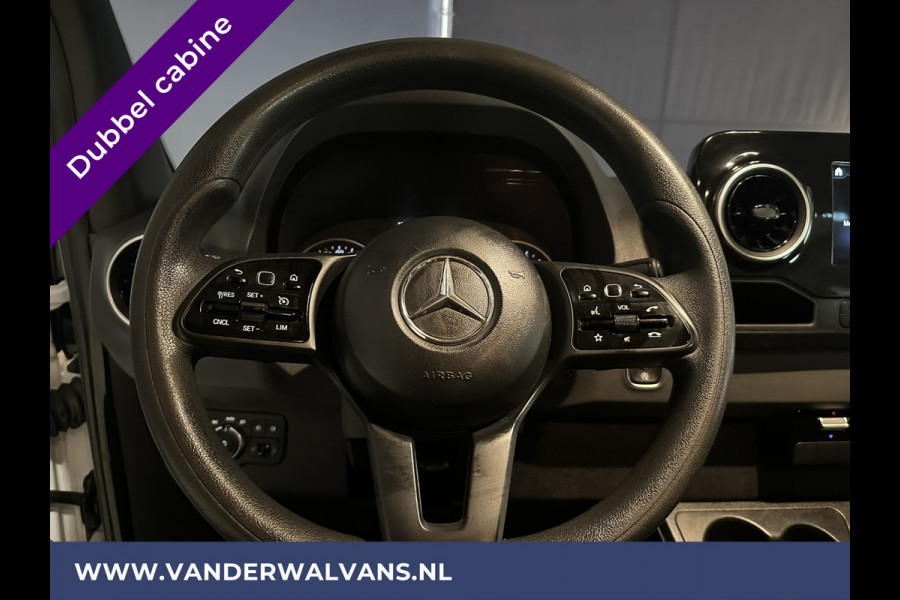 Mercedes-Benz Sprinter 316 CDI 164pk Automaat L2H1 Dubbele cabine Euro6 Airco | XXL Multimediascherm | 5-Zits | Cruisecontrol, camera, navigatie, trekhaak, imperiaal, chauffeursstoel, trap,