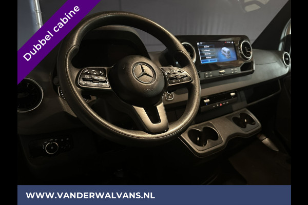 Mercedes-Benz Sprinter 316 CDI 164pk Automaat L2H1 Dubbele cabine Euro6 Airco | XXL Multimediascherm | 5-Zits | Cruisecontrol, camera, navigatie, trekhaak, imperiaal, chauffeursstoel, trap,