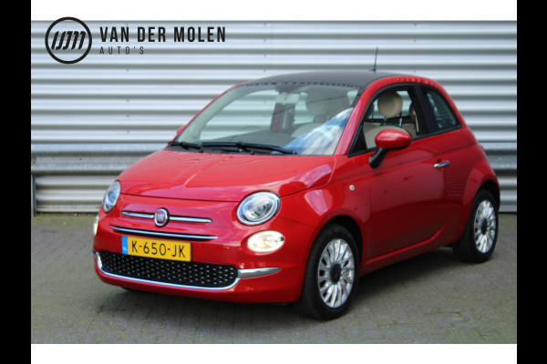 Fiat 500 1.0 70pk Hybrid Lounge NL-Auto NAP Airco Cruise Carplay El. Ramen 15"LMV