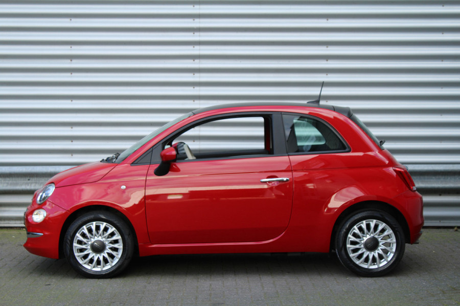 Fiat 500 1.0 70pk Hybrid Lounge NL-Auto NAP Airco Cruise Carplay El. Ramen 15"LMV