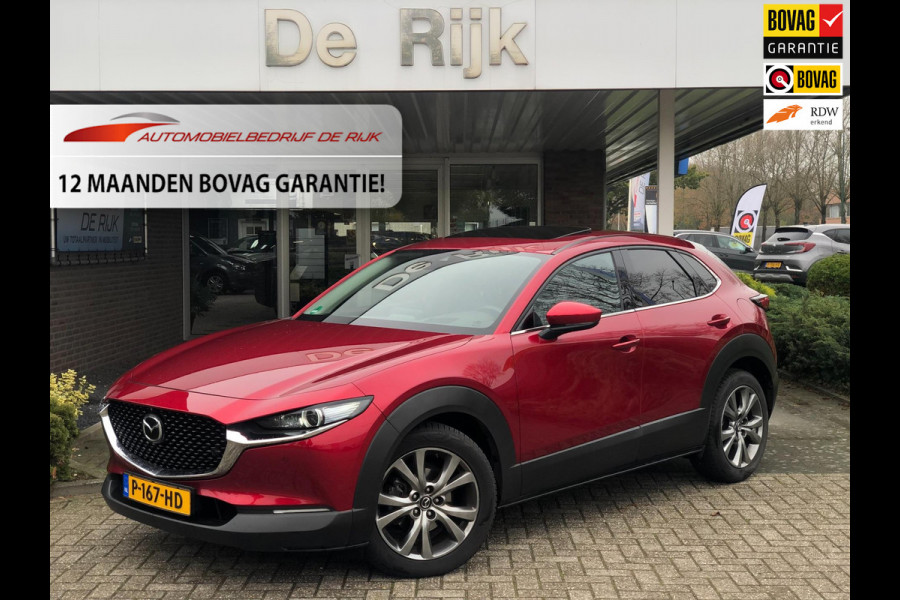 Mazda CX-30 2.0 e-SkyActiv-X M Hybrid Luxury | Schuifdak, Leder, 360Camera, Stoel+Stuurverw., El. A.klep | Dealeronderhouden |