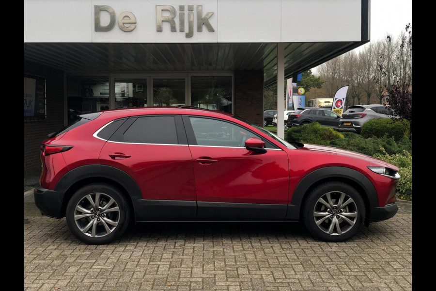 Mazda CX-30 2.0 e-SkyActiv-X M Hybrid Luxury | Schuifdak, Leder, 360Camera, Stoel+Stuurverw., El. A.klep | Dealeronderhouden |