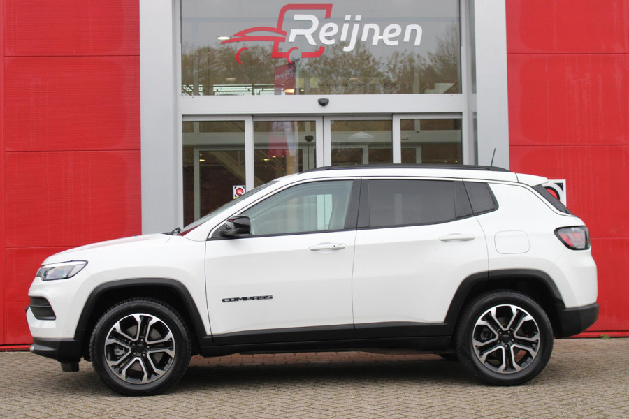 Jeep Compass 4xe 190pk Plug-in Hybrid LIMITED BUSINESS AUTOMAAT | NAVIGATIE 10,25 "TOUCHSCREEN | APPLE CARPLAY/ANDROID AUTO | ACHTERUITRIJ CAMERA | DAB+ RADIO | CLIMATE CONTROL | 18" DIAMAND CUT LICHTMETALEN VELGEN | ADAPTIVE / CRUISE CONTROL | DIGITAAL INSTRUMENTENPANEEL | ELEKTRISCH BEDIENBARE ACHTERKLEP | FULL LED KOPLAMPEN | LED MISTLAMPEN / BOCHTVERLICHTING | KEYLESS ENTRY & START | DRAADLOOS LADEN |