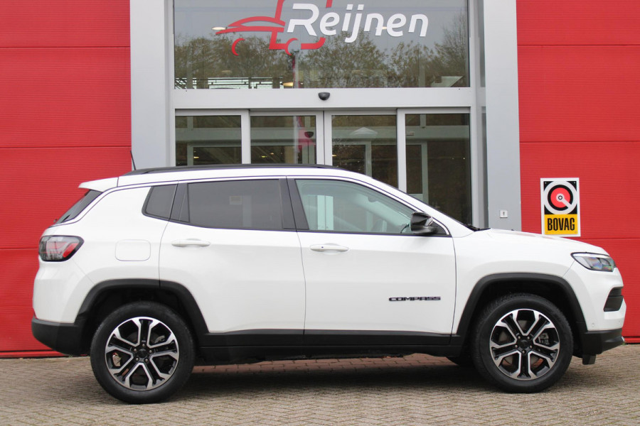 Jeep Compass 4xe 190pk Plug-in Hybrid LIMITED BUSINESS AUTOMAAT | NAVIGATIE 10,25 "TOUCHSCREEN | APPLE CARPLAY/ANDROID AUTO | ACHTERUITRIJ CAMERA | DAB+ RADIO | CLIMATE CONTROL | 18" DIAMAND CUT LICHTMETALEN VELGEN | ADAPTIVE / CRUISE CONTROL | DIGITAAL INSTRUMENTENPANEEL | ELEKTRISCH BEDIENBARE ACHTERKLEP | FULL LED KOPLAMPEN | LED MISTLAMPEN / BOCHTVERLICHTING | KEYLESS ENTRY & START | DRAADLOOS LADEN |