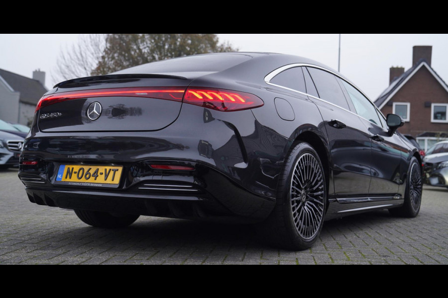 Mercedes-Benz EQS 450+ AMG Line 108 kWh AMG | Burmester | 4wielbesturing | Massage | Panorama | Luxe Leder | 360 cam | HuD | Memor