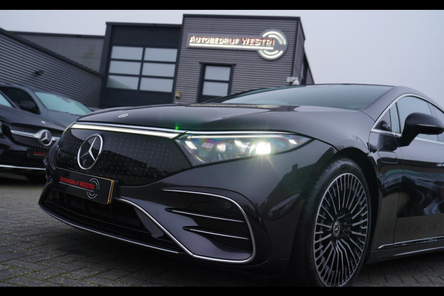 Mercedes-Benz EQS 450+ AMG Line 108 kWh AMG | Burmester | 4wielbesturing | Massage | Panorama | Luxe Leder | 360 cam | HuD | Memor