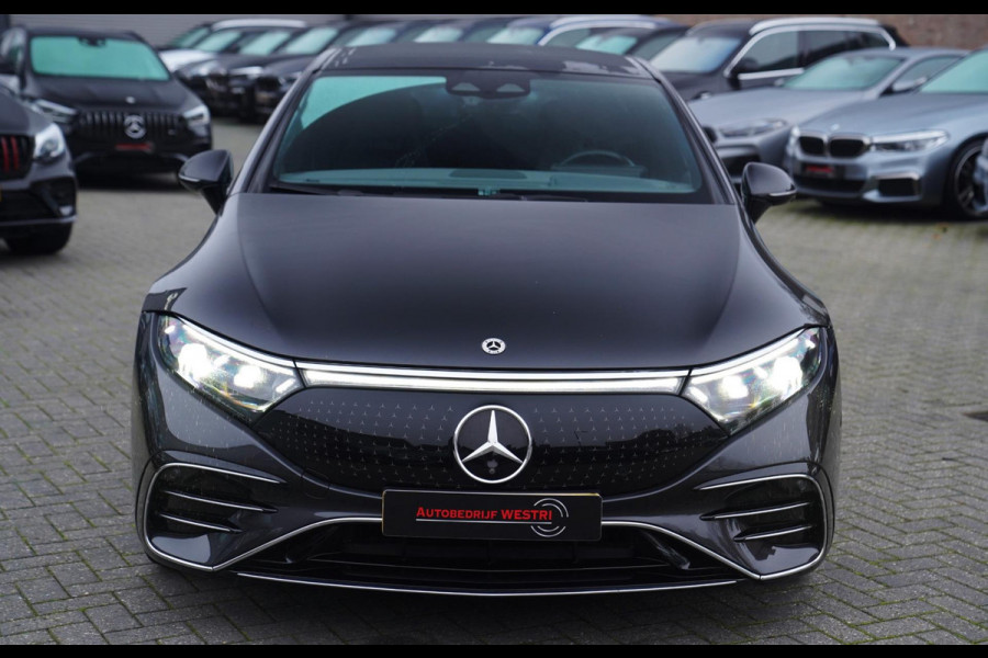 Mercedes-Benz EQS 450+ AMG Line 108 kWh AMG | Burmester | 4wielbesturing | Massage | Panorama | Luxe Leder | 360 cam | HuD | Memor