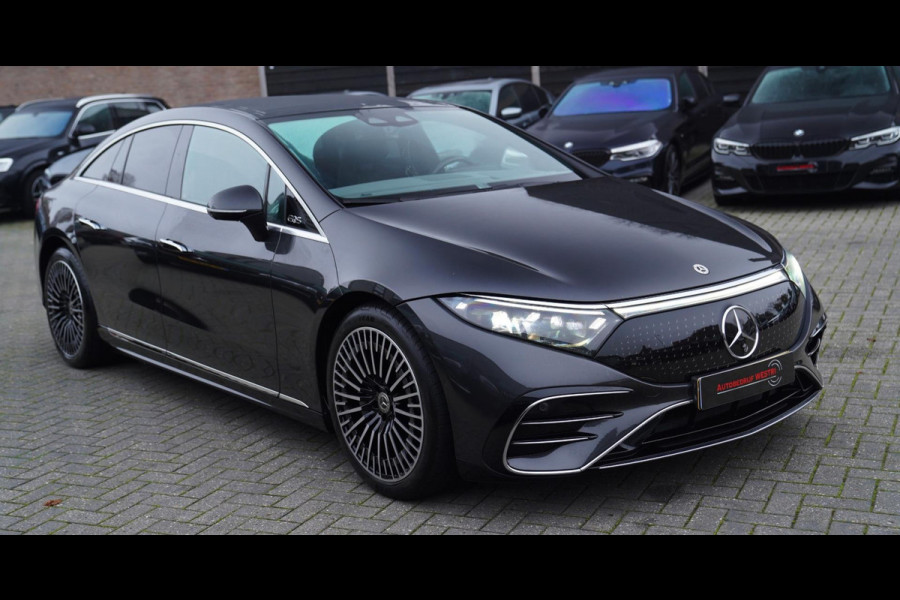 Mercedes-Benz EQS 450+ AMG Line 108 kWh AMG | Burmester | 4wielbesturing | Massage | Panorama | Luxe Leder | 360 cam | HuD | Memor