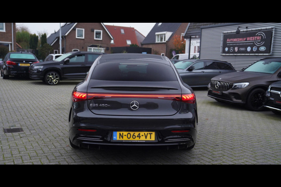 Mercedes-Benz EQS 450+ AMG Line 108 kWh AMG | Burmester | 4wielbesturing | Massage | Panorama | Luxe Leder | 360 cam | HuD | Memor