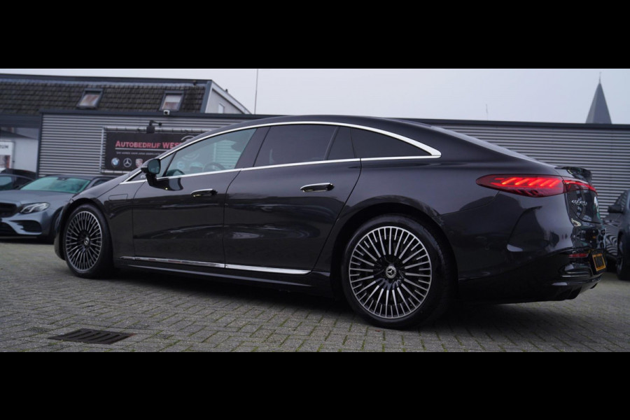 Mercedes-Benz EQS 450+ AMG Line 108 kWh AMG | Burmester | 4wielbesturing | Massage | Panorama | Luxe Leder | 360 cam | HuD | Memor