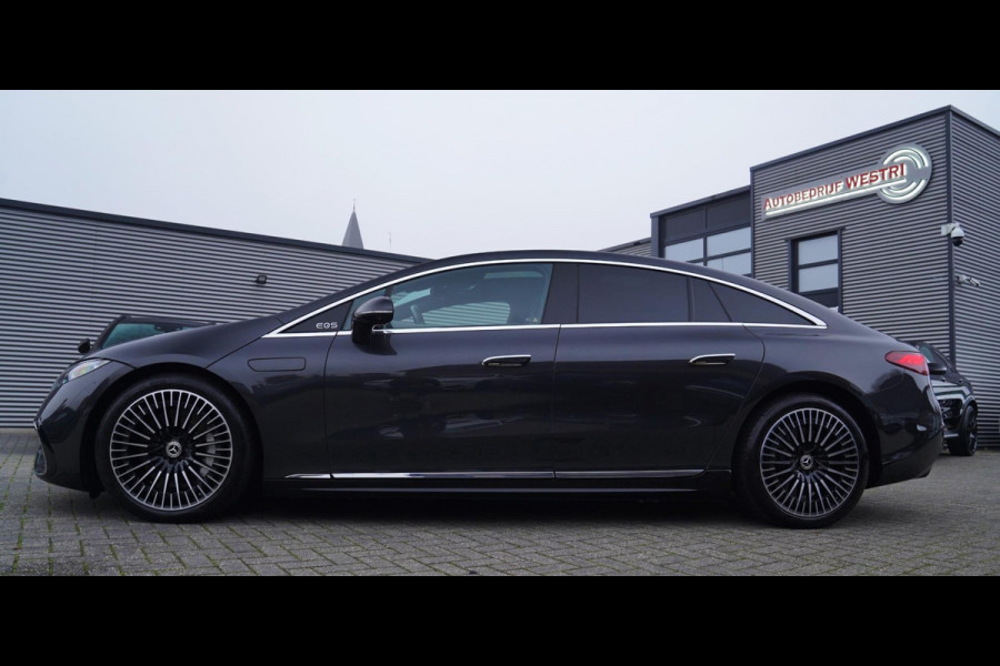 Mercedes-Benz EQS 450+ AMG Line 108 kWh AMG | Burmester | 4wielbesturing | Massage | Panorama | Luxe Leder | 360 cam | HuD | Memor