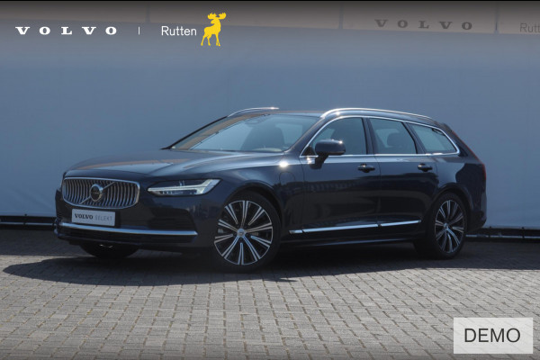 Volvo V90 T6 350PK Automaat Recharge AWD Plus Bright / Adpatieve cruise control/ BLIS/ Elektrische stoelen/ Harman Kardon audio/ Stoel en stuurwielverwarming/ Parkeersensoren met camera