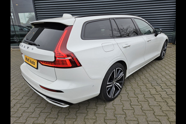 Volvo V60 T8 Recharge AWD R-Design Plug In Hybrid PHEV | Panodak | Adaptive Cruise | Lederen Sportstoelen Memory | Head Up | Harman Kardon | 360 Camera | Pilot Assist |